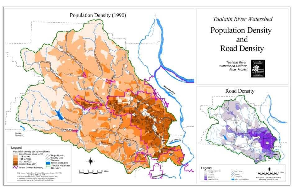 Population Density & Road Density