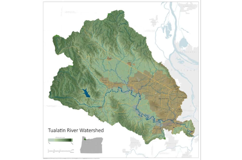 Tualatin River Watershed Map