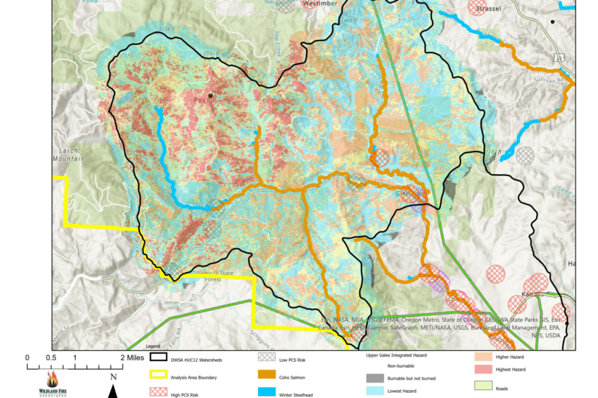 Tca Map Wildland Fire Risk Assessment - Tualatin River Watershed Council